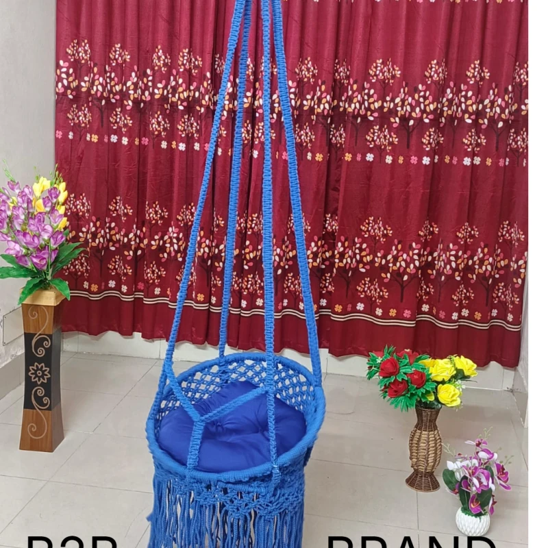 চেয়ার দোলনা বুলু কালার বেল্ট সহ 18